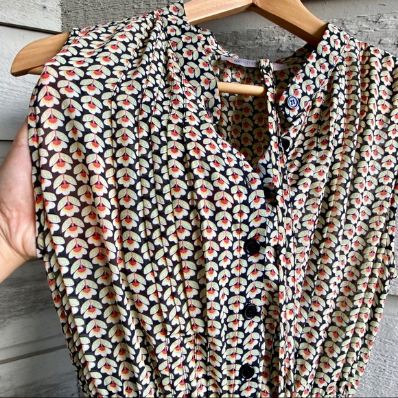 Sheer & Flowy Yellow Floral Summer Dress - Picture 8 of 11